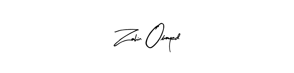 Zahin Obayed stylish signature style. Best Handwritten Sign (Arty Signature) for my name. Handwritten Signature Collection Ideas for my name Zahin Obayed. Zahin Obayed signature style 8 images and pictures png