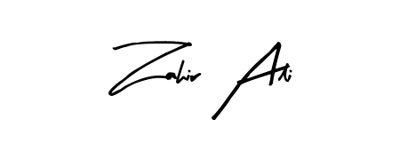 Design your own signature with our free online signature maker. With this signature software, you can create a handwritten (Arty Signature) signature for name Zahir Ali. Zahir Ali signature style 8 images and pictures png