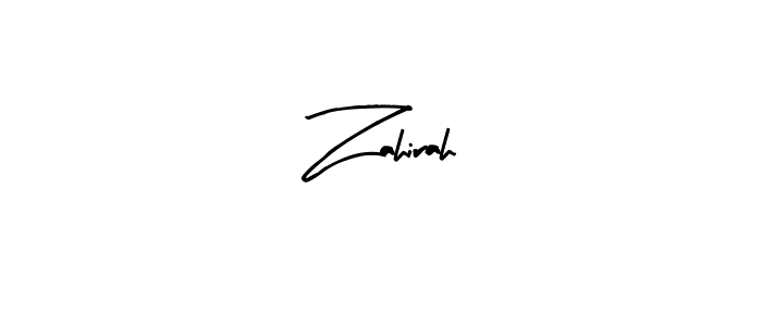 Make a beautiful signature design for name Zahirah. Use this online signature maker to create a handwritten signature for free. Zahirah signature style 8 images and pictures png