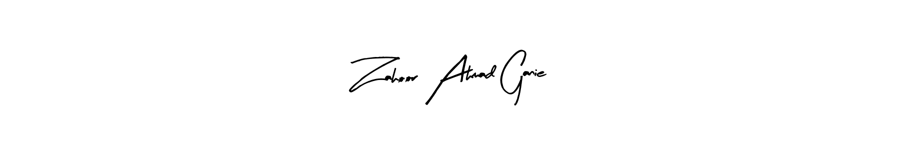 Zahoor Ahmad Ganie stylish signature style. Best Handwritten Sign (Arty Signature) for my name. Handwritten Signature Collection Ideas for my name Zahoor Ahmad Ganie. Zahoor Ahmad Ganie signature style 8 images and pictures png