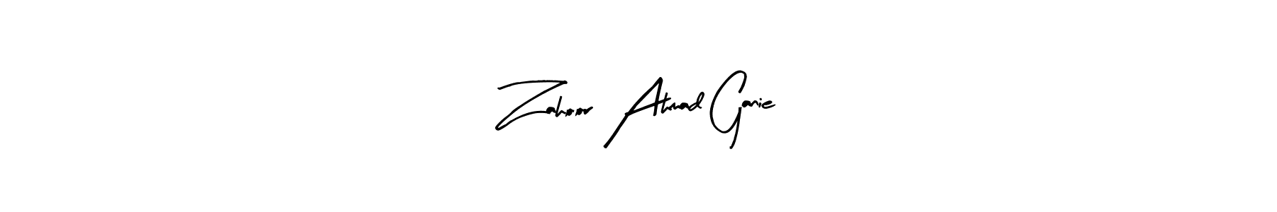 Similarly Arty Signature is the best handwritten signature design. Signature creator online .You can use it as an online autograph creator for name Zahoor Ahmad Ganie. Zahoor Ahmad Ganie signature style 8 images and pictures png