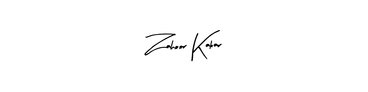 Make a beautiful signature design for name Zahoor Kakar. With this signature (Arty Signature) style, you can create a handwritten signature for free. Zahoor Kakar signature style 8 images and pictures png