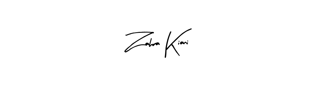 Make a short Zahra Kiani signature style. Manage your documents anywhere anytime using Arty Signature. Create and add eSignatures, submit forms, share and send files easily. Zahra Kiani signature style 8 images and pictures png