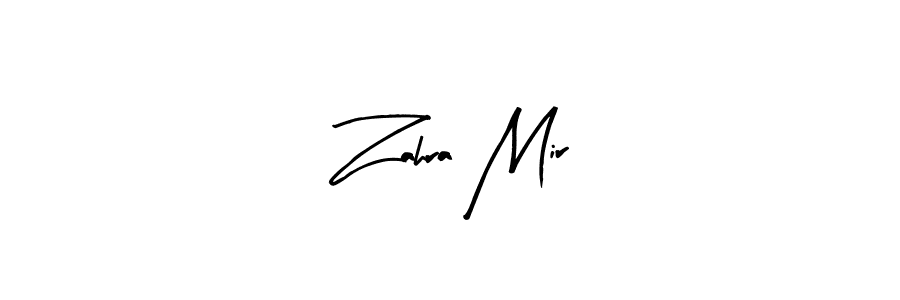 Design your own signature with our free online signature maker. With this signature software, you can create a handwritten (Arty Signature) signature for name Zahra Mir. Zahra Mir signature style 8 images and pictures png
