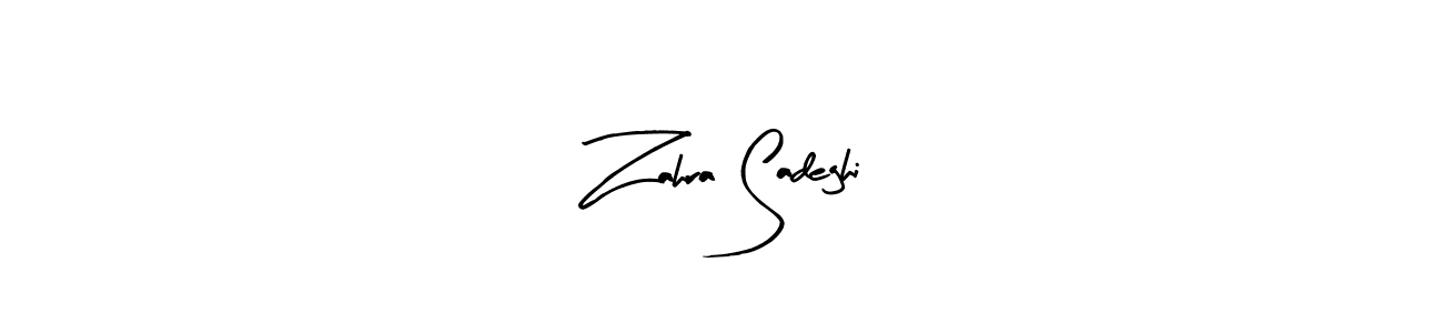 The best way (Arty Signature) to make a short signature is to pick only two or three words in your name. The name Zahra Sadeghi include a total of six letters. For converting this name. Zahra Sadeghi signature style 8 images and pictures png