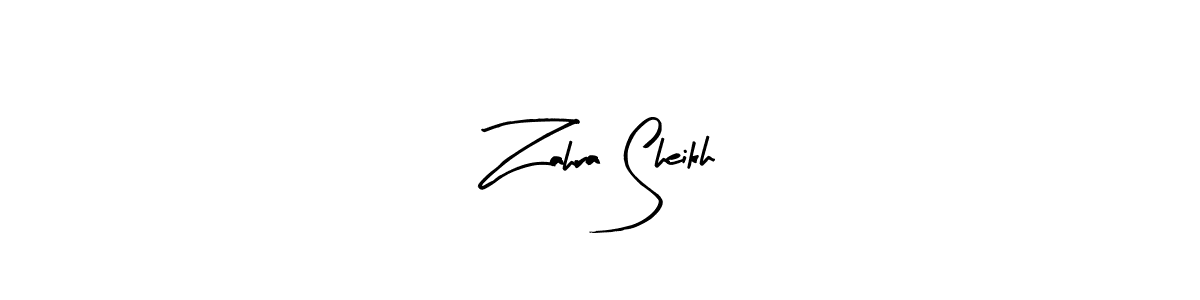 Make a beautiful signature design for name Zahra Sheikh. Use this online signature maker to create a handwritten signature for free. Zahra Sheikh signature style 8 images and pictures png