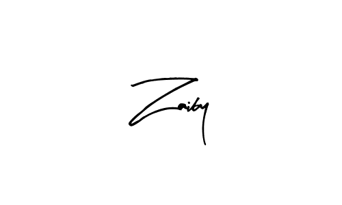 Arty Signature is a professional signature style that is perfect for those who want to add a touch of class to their signature. It is also a great choice for those who want to make their signature more unique. Get Zaiby name to fancy signature for free. Zaiby signature style 8 images and pictures png