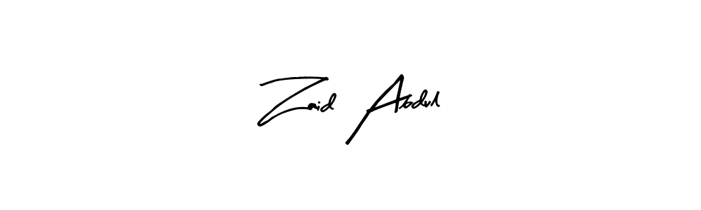 Best and Professional Signature Style for Zaid Abdul. Arty Signature Best Signature Style Collection. Zaid Abdul signature style 8 images and pictures png