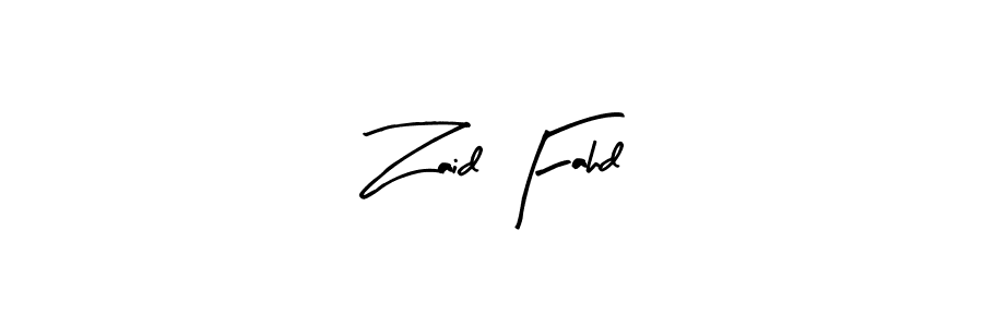 Use a signature maker to create a handwritten signature online. With this signature software, you can design (Arty Signature) your own signature for name Zaid Fahd. Zaid Fahd signature style 8 images and pictures png