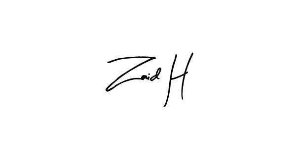 Make a beautiful signature design for name Zaid H. Use this online signature maker to create a handwritten signature for free. Zaid H signature style 8 images and pictures png