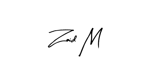 Use a signature maker to create a handwritten signature online. With this signature software, you can design (Arty Signature) your own signature for name Zaid M. Zaid M signature style 8 images and pictures png