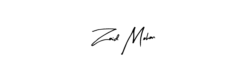 Make a beautiful signature design for name Zaid Mohan. Use this online signature maker to create a handwritten signature for free. Zaid Mohan signature style 8 images and pictures png