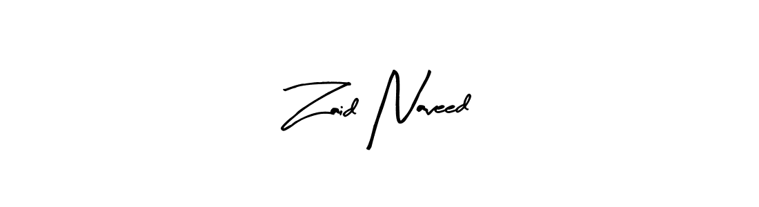 Create a beautiful signature design for name Zaid Naveed. With this signature (Arty Signature) fonts, you can make a handwritten signature for free. Zaid Naveed signature style 8 images and pictures png