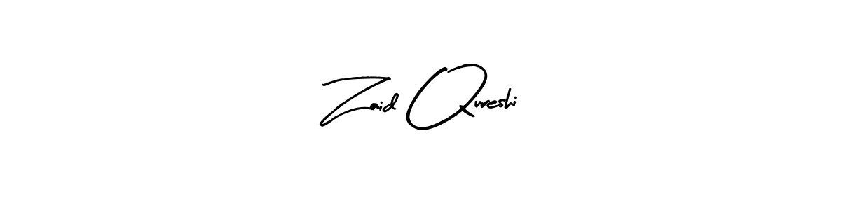 Make a beautiful signature design for name Zaid Qureshi. With this signature (Arty Signature) style, you can create a handwritten signature for free. Zaid Qureshi signature style 8 images and pictures png