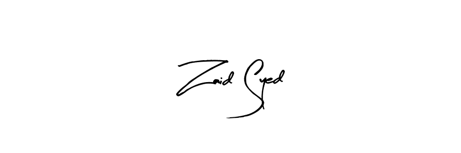 Also we have Zaid Syed name is the best signature style. Create professional handwritten signature collection using Arty Signature autograph style. Zaid Syed signature style 8 images and pictures png