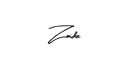 Create a beautiful signature design for name Zaide. With this signature (Arty Signature) fonts, you can make a handwritten signature for free. Zaide signature style 8 images and pictures png