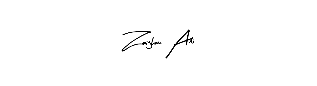 if you are searching for the best signature style for your name Zaighum Ali. so please give up your signature search. here we have designed multiple signature styles  using Arty Signature. Zaighum Ali signature style 8 images and pictures png