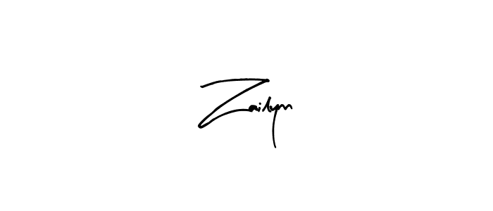 if you are searching for the best signature style for your name Zailynn. so please give up your signature search. here we have designed multiple signature styles  using Arty Signature. Zailynn signature style 8 images and pictures png