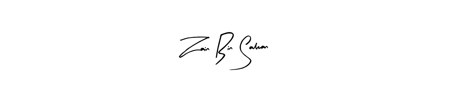 How to make Zain Bin Salman signature? Arty Signature is a professional autograph style. Create handwritten signature for Zain Bin Salman name. Zain Bin Salman signature style 8 images and pictures png