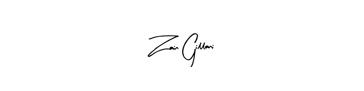 Similarly Arty Signature is the best handwritten signature design. Signature creator online .You can use it as an online autograph creator for name Zain Gillani. Zain Gillani signature style 8 images and pictures png