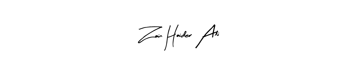 Also we have Zain Haider Ali name is the best signature style. Create professional handwritten signature collection using Arty Signature autograph style. Zain Haider Ali signature style 8 images and pictures png