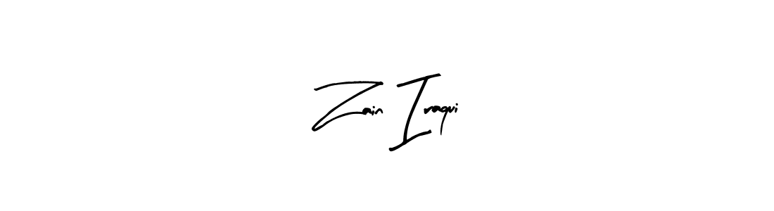 Arty Signature is a professional signature style that is perfect for those who want to add a touch of class to their signature. It is also a great choice for those who want to make their signature more unique. Get Zain Iraqui name to fancy signature for free. Zain Iraqui signature style 8 images and pictures png