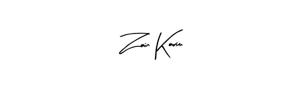 You should practise on your own different ways (Arty Signature) to write your name (Zain Karim) in signature. don't let someone else do it for you. Zain Karim signature style 8 images and pictures png