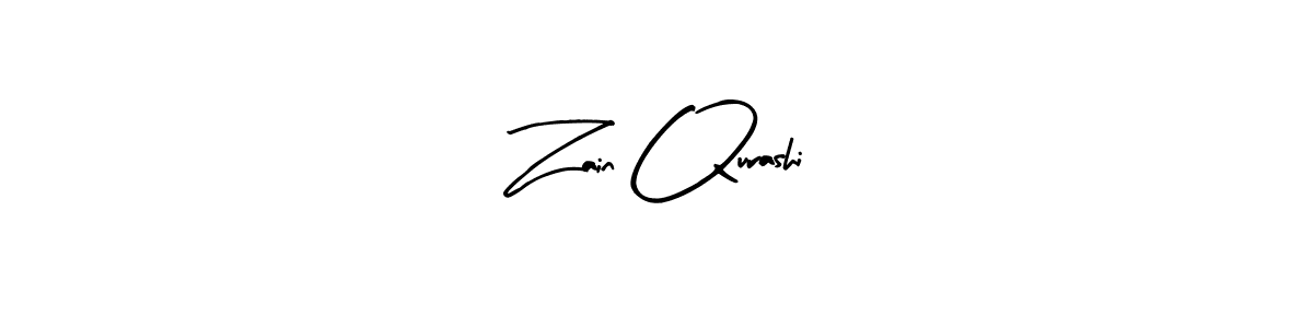 Arty Signature is a professional signature style that is perfect for those who want to add a touch of class to their signature. It is also a great choice for those who want to make their signature more unique. Get Zain Qurashi name to fancy signature for free. Zain Qurashi signature style 8 images and pictures png