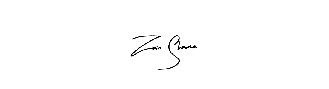 Zain Sharma stylish signature style. Best Handwritten Sign (Arty Signature) for my name. Handwritten Signature Collection Ideas for my name Zain Sharma. Zain Sharma signature style 8 images and pictures png