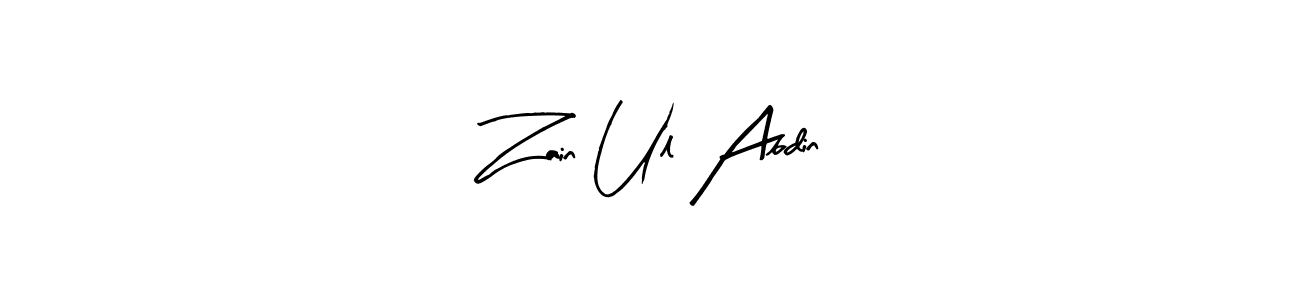 Also we have Zain Ul Abdin name is the best signature style. Create professional handwritten signature collection using Arty Signature autograph style. Zain Ul Abdin signature style 8 images and pictures png