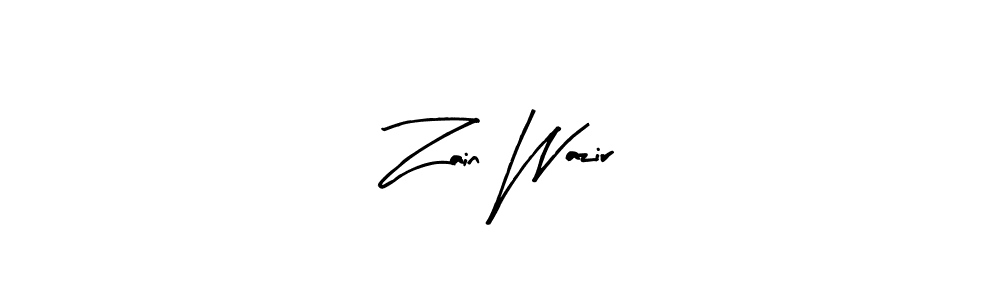 Arty Signature is a professional signature style that is perfect for those who want to add a touch of class to their signature. It is also a great choice for those who want to make their signature more unique. Get Zain Wazir name to fancy signature for free. Zain Wazir signature style 8 images and pictures png