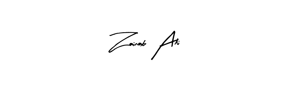 Make a beautiful signature design for name Zainab Ali. With this signature (Arty Signature) style, you can create a handwritten signature for free. Zainab Ali signature style 8 images and pictures png