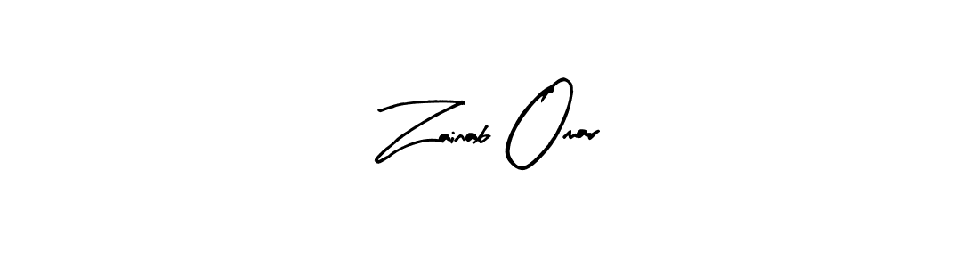 How to make Zainab Omar signature? Arty Signature is a professional autograph style. Create handwritten signature for Zainab Omar name. Zainab Omar signature style 8 images and pictures png