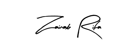 Personalize your online presence with Zainab Rifa signature rendered in elegant Arty Signature font. Great for website footers and blogs. Zainab Rifa signature style 8 images and pictures png