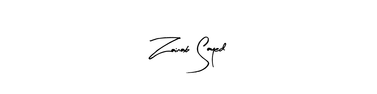 Make a short Zainab Sayed signature style. Manage your documents anywhere anytime using Arty Signature. Create and add eSignatures, submit forms, share and send files easily. Zainab Sayed signature style 8 images and pictures png