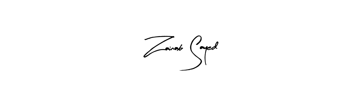 Here are the top 10 professional signature styles for the name Zainab Sayed. These are the best autograph styles you can use for your name. Zainab Sayed signature style 8 images and pictures png