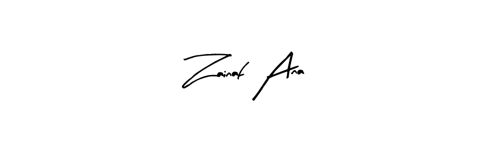 Make a short Zainaf Ana signature style. Manage your documents anywhere anytime using Arty Signature. Create and add eSignatures, submit forms, share and send files easily. Zainaf Ana signature style 8 images and pictures png