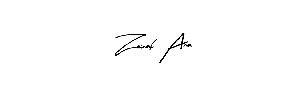 This is the best signature style for the Zainaf Ana name. Also you like these signature font (Arty Signature). Mix name signature. Zainaf Ana signature style 8 images and pictures png