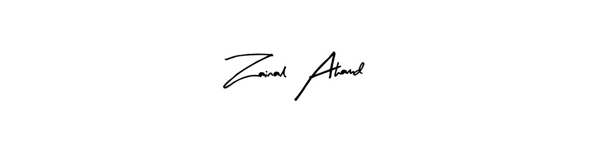 Zainal Ahamd stylish signature style. Best Handwritten Sign (Arty Signature) for my name. Handwritten Signature Collection Ideas for my name Zainal Ahamd. Zainal Ahamd signature style 8 images and pictures png