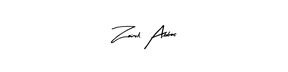 How to make Zainul Abbas name signature. Use Arty Signature style for creating short signs online. This is the latest handwritten sign. Zainul Abbas signature style 8 images and pictures png