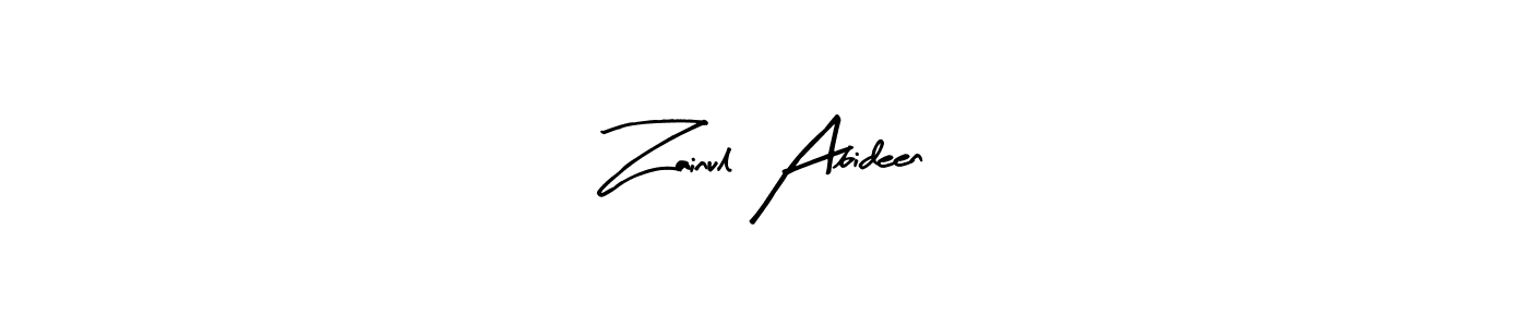 Make a beautiful signature design for name Zainul Abideen. Use this online signature maker to create a handwritten signature for free. Zainul Abideen signature style 8 images and pictures png