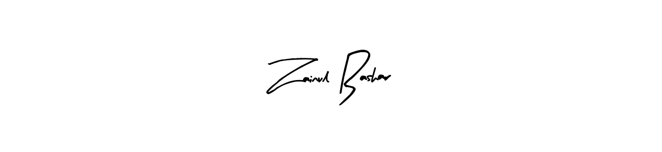 Create a beautiful signature design for name Zainul Bashar. With this signature (Arty Signature) fonts, you can make a handwritten signature for free. Zainul Bashar signature style 8 images and pictures png