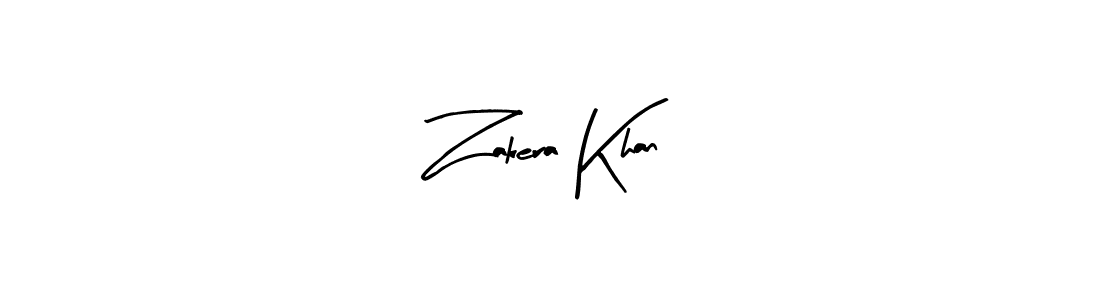 How to make Zakera Khan name signature. Use Arty Signature style for creating short signs online. This is the latest handwritten sign. Zakera Khan signature style 8 images and pictures png