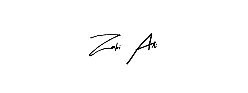 Use a signature maker to create a handwritten signature online. With this signature software, you can design (Arty Signature) your own signature for name Zaki Ali. Zaki Ali signature style 8 images and pictures png
