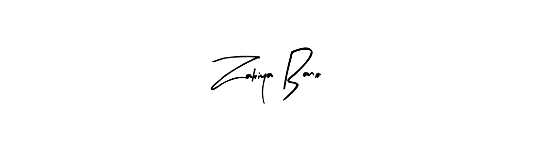 Make a beautiful signature design for name Zakiya Bano. Use this online signature maker to create a handwritten signature for free. Zakiya Bano signature style 8 images and pictures png