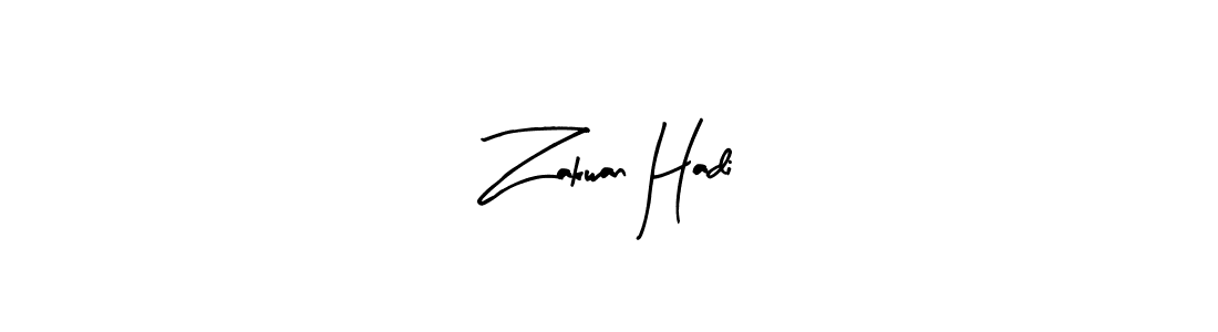 Also You can easily find your signature by using the search form. We will create Zakwan Hadi name handwritten signature images for you free of cost using Arty Signature sign style. Zakwan Hadi signature style 8 images and pictures png