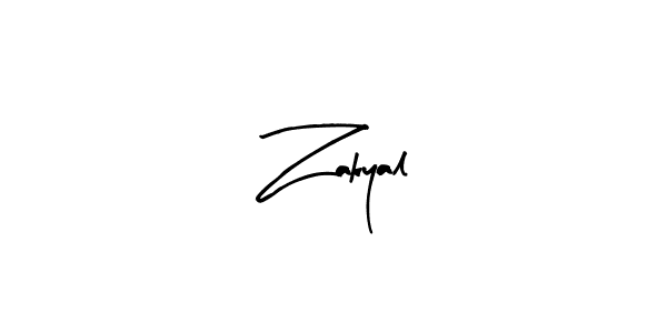 How to make Zakyal name signature. Use Arty Signature style for creating short signs online. This is the latest handwritten sign. Zakyal signature style 8 images and pictures png