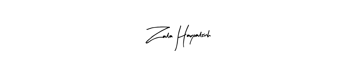 Make a short Zala Harpalsinh signature style. Manage your documents anywhere anytime using Arty Signature. Create and add eSignatures, submit forms, share and send files easily. Zala Harpalsinh signature style 8 images and pictures png