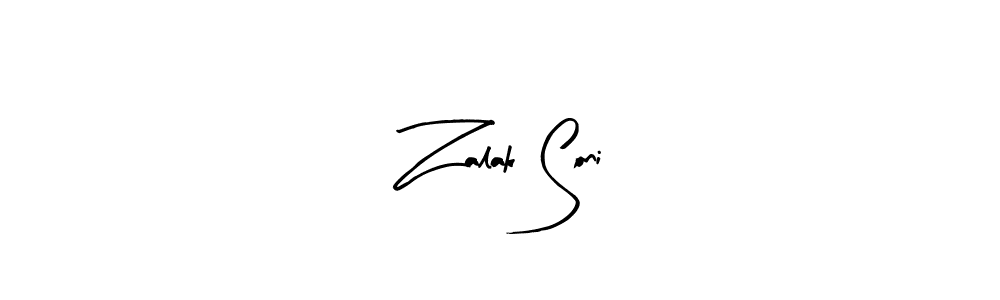Similarly Arty Signature is the best handwritten signature design. Signature creator online .You can use it as an online autograph creator for name Zalak Soni. Zalak Soni signature style 8 images and pictures png