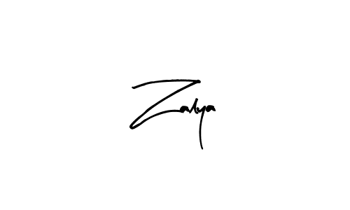 Make a beautiful signature design for name Zalya. With this signature (Arty Signature) style, you can create a handwritten signature for free. Zalya signature style 8 images and pictures png